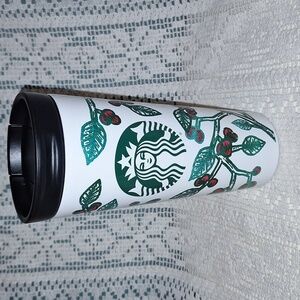 Starbucks 2016 Double Wall Stainless HOLLY BERRY Travel Mug Tumbler 2017 PROMO